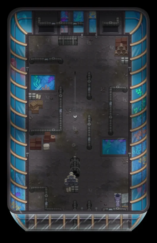 Map of Underwater City Dungeon 2