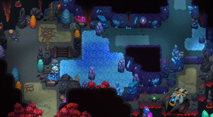 Map of Magma Grotto Frozen Zone 1