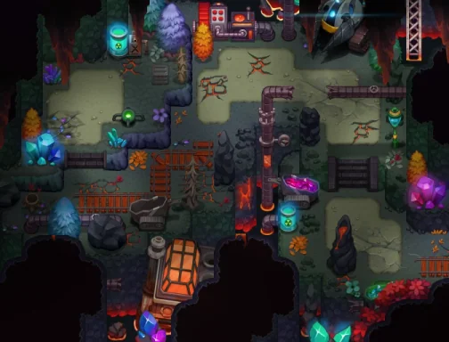 Map of Magma Grotto South 1