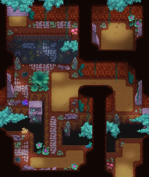 Map of West Cave