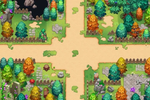 Map of Northern Woods Entrance