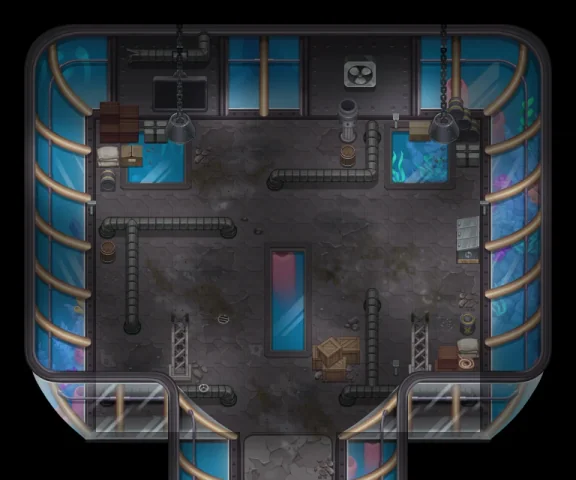 Map of Underwater City Dungeon 1