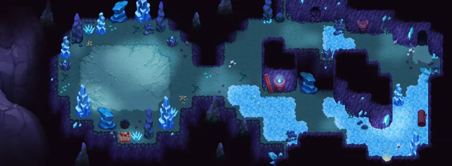 Map of Ice Cave Battle Room