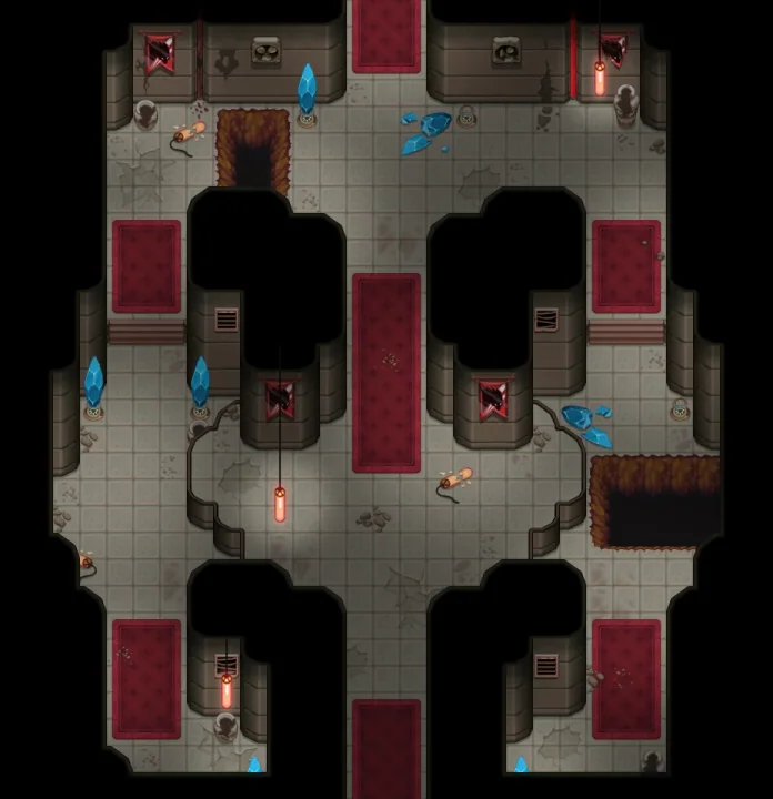 Map of Nexo Tower Vertical Hallway