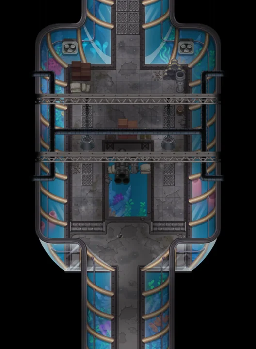 Map of Underwater City Dungeon 7