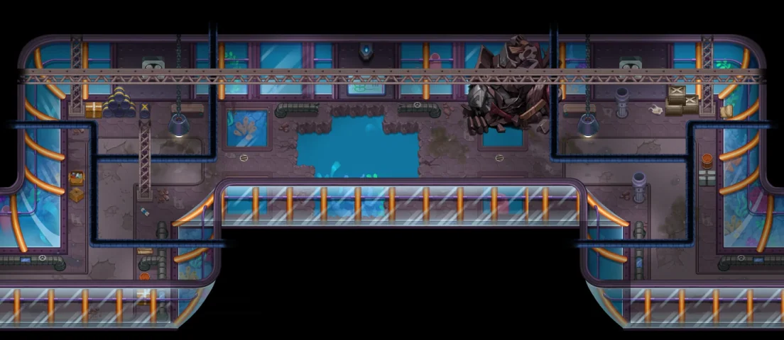 Map of Underwater City East Road 1