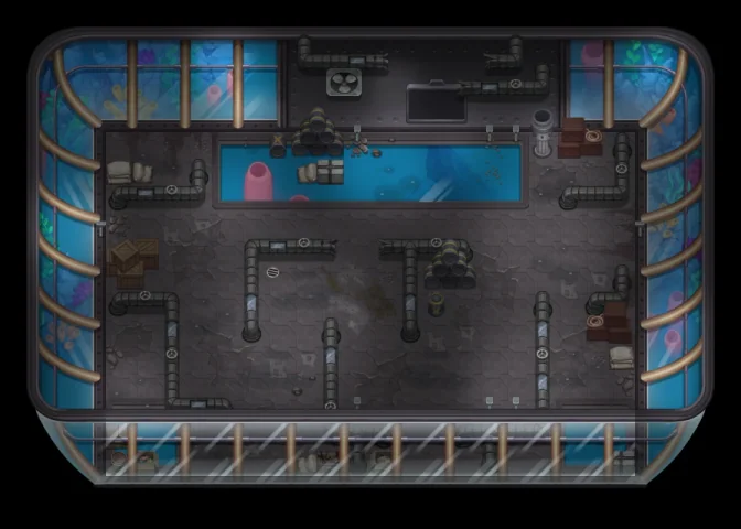 Map of Underwater City Dungeon 5