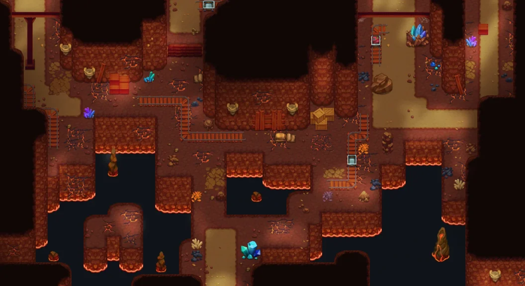 Map of Magma Grotto Cave 1