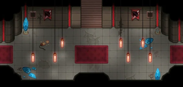Map of Nexo Tower Hallway Left