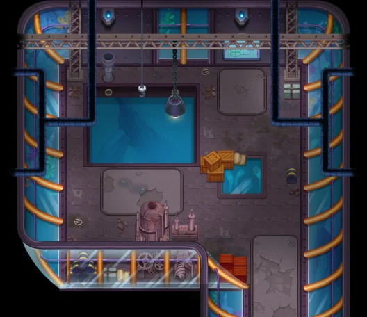 Map of Underwater City Entrance
