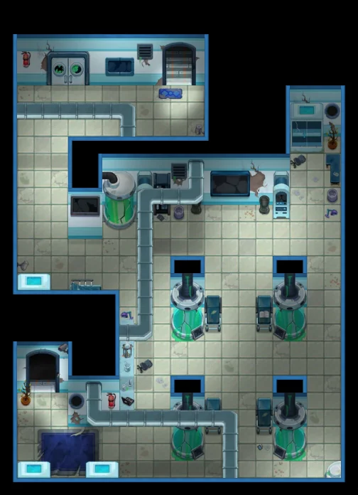 Laboratory Ruins West Hallway (The Drake Isles)