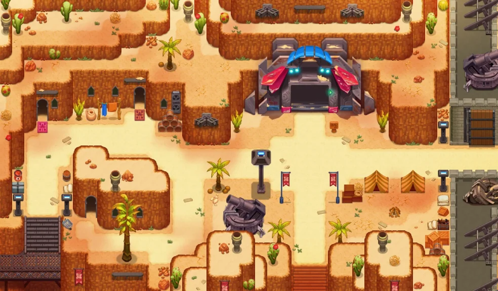 Map of Desert Town East