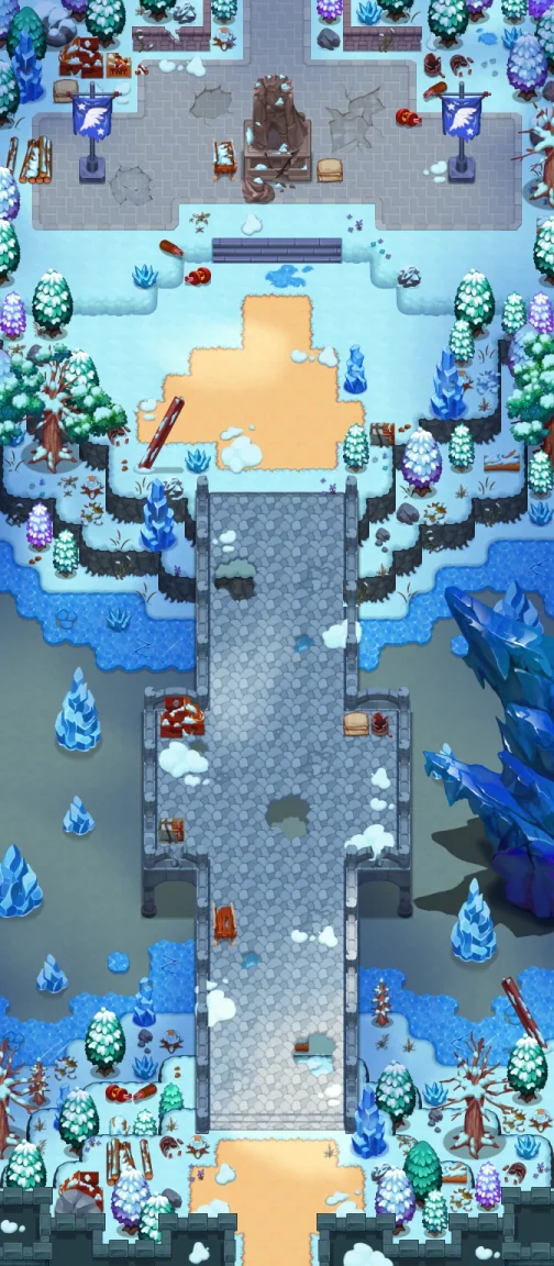 Frozen Tundra Nexo Bridge & Statue (The Frozen Tundra)