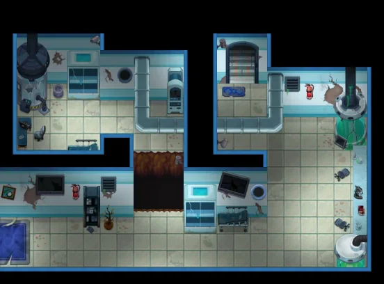 Map of Laboratory Ruins East 1