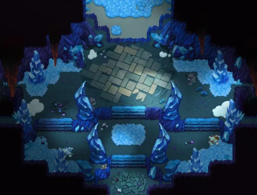 Map of Magma Grotto Frozen Zone 2