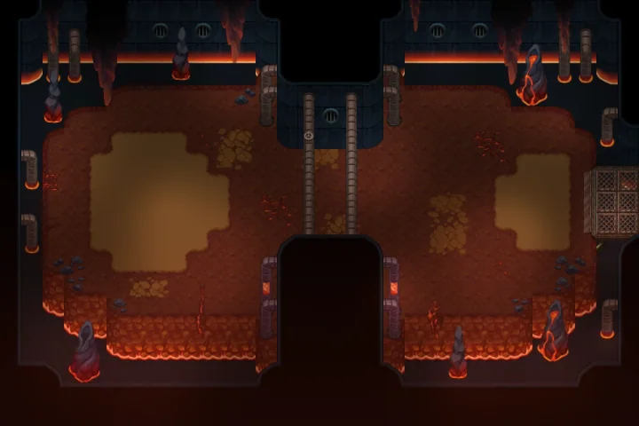 Map of Nexo Tower Fire Boss