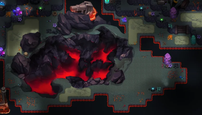 Map of Abyssal Skeleton and Cannons