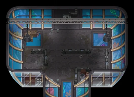 Map of Underwater City Dungeon 4