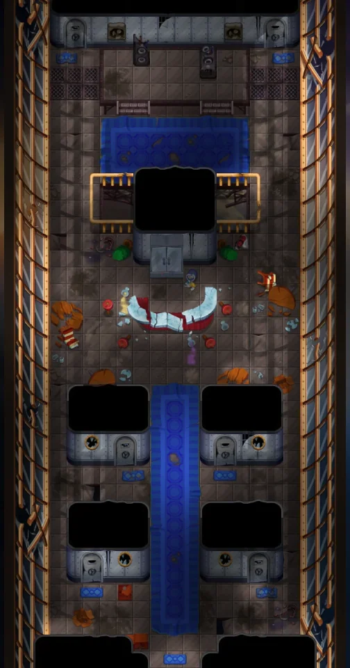 Map of Destroyed Airship Interior