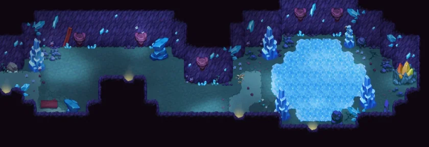 Map of Ice Cave Corridor